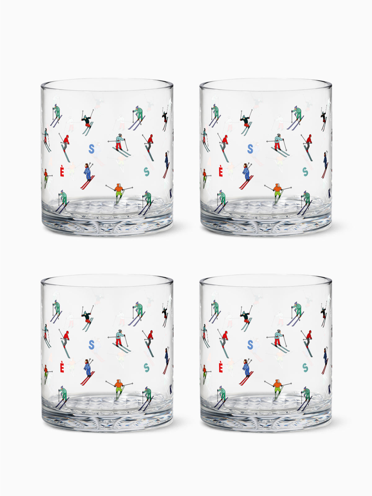 Ski Parade - 12oz Old Fashioned Tritan™ Glasses