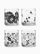 Botanical Sketches - 12oz Old Fashioned Tritan™ Glasses