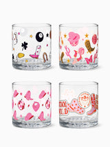 Western Disco Cowgirl - 12oz Old Fashioned Tritan™ Glasses