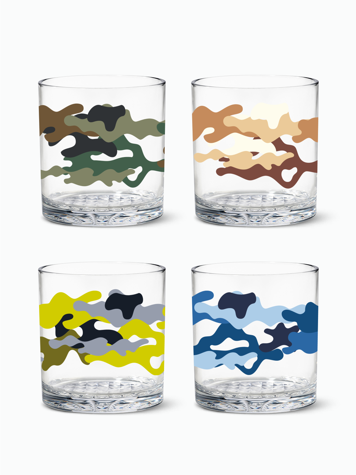 Camo - 12oz Old Fashioned Tritan™ Glasses