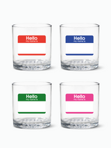 Hello My Name Is - 12oz Old Fashioned Tritan™ Glasses