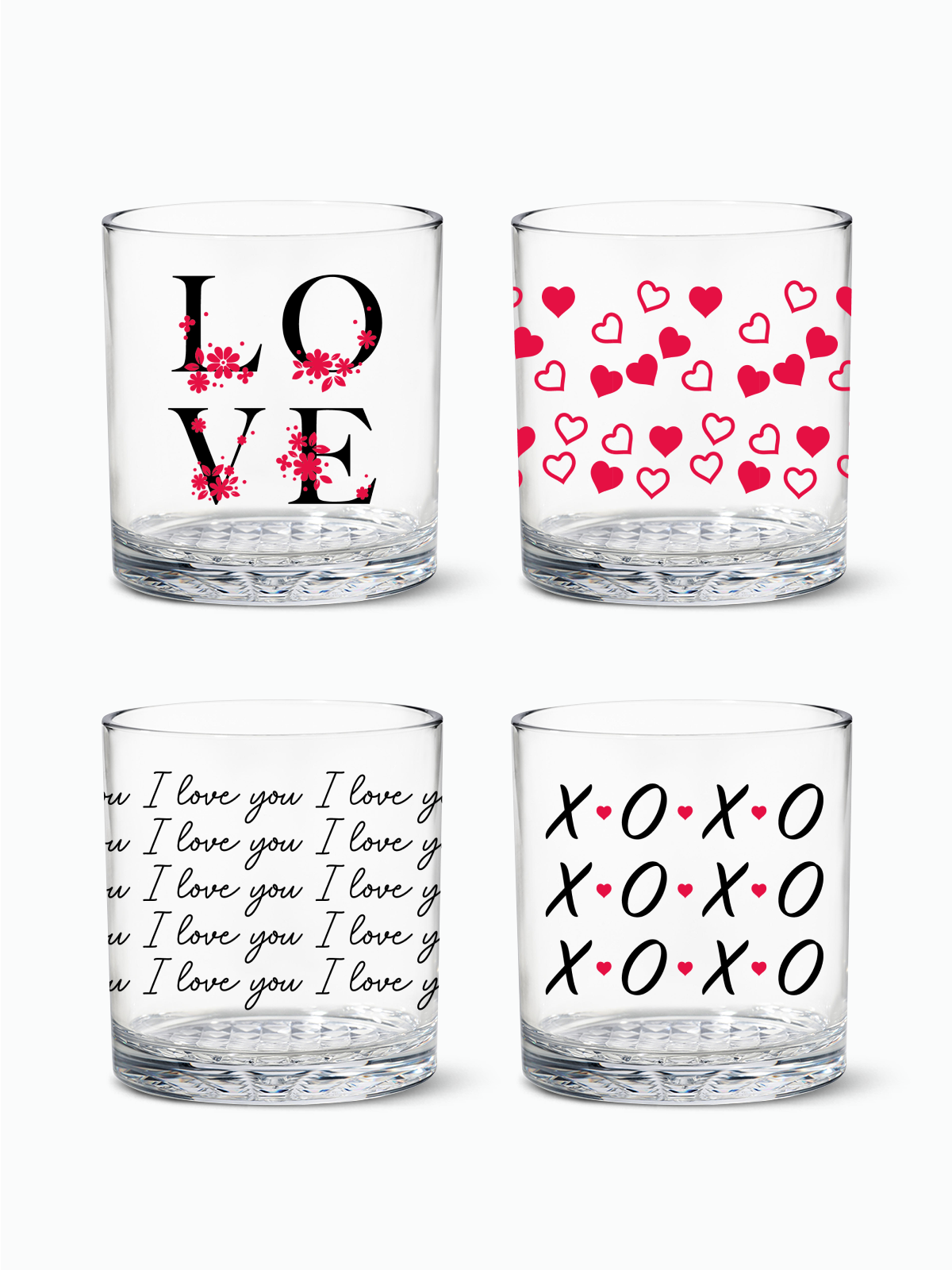 Love Wins - 12oz Old Fashioned Tritan™ Glasses