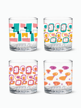 Mid-Century Retro Pattern - 12oz Old Fashioned Tritan™ Glasses