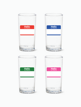 Hello My Name Is - 14oz Highball Tritan™ Glasses