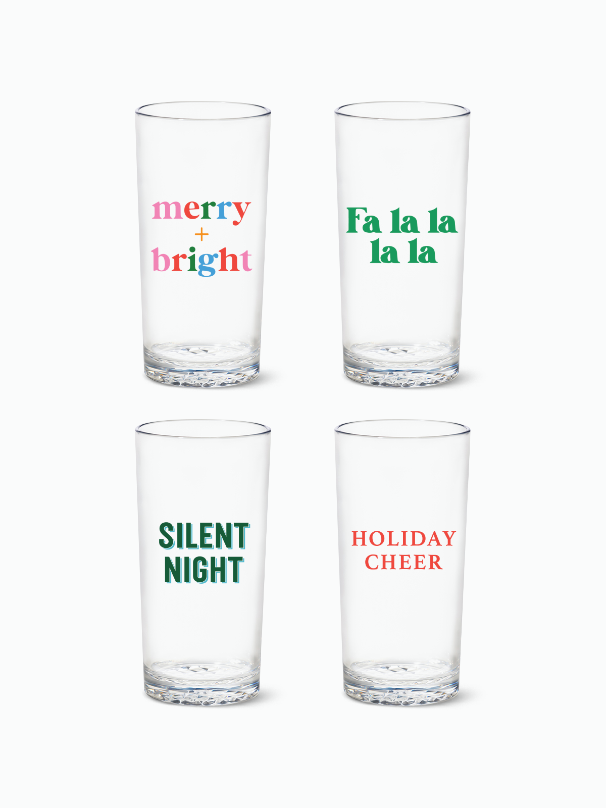 Holiday Sip and Sing - 14oz Highball Tritan™ Glasses