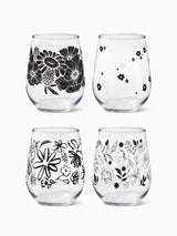 Botanical Sketches - 16oz Stemless Wine Tritan™ Glasses