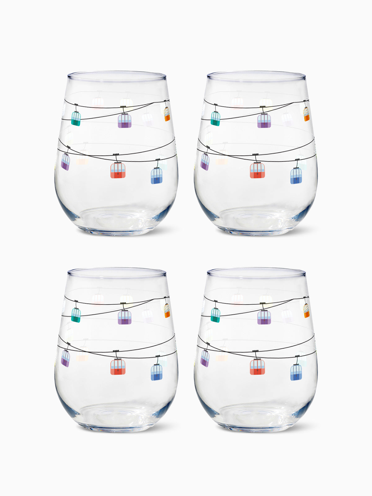Summit Lift - 16oz Stemless Wine Tritan™ Glasses