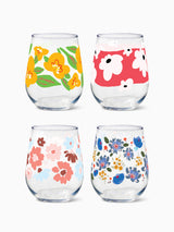 Garden Party - 16oz Stemless Wine Tritan™ Glasses