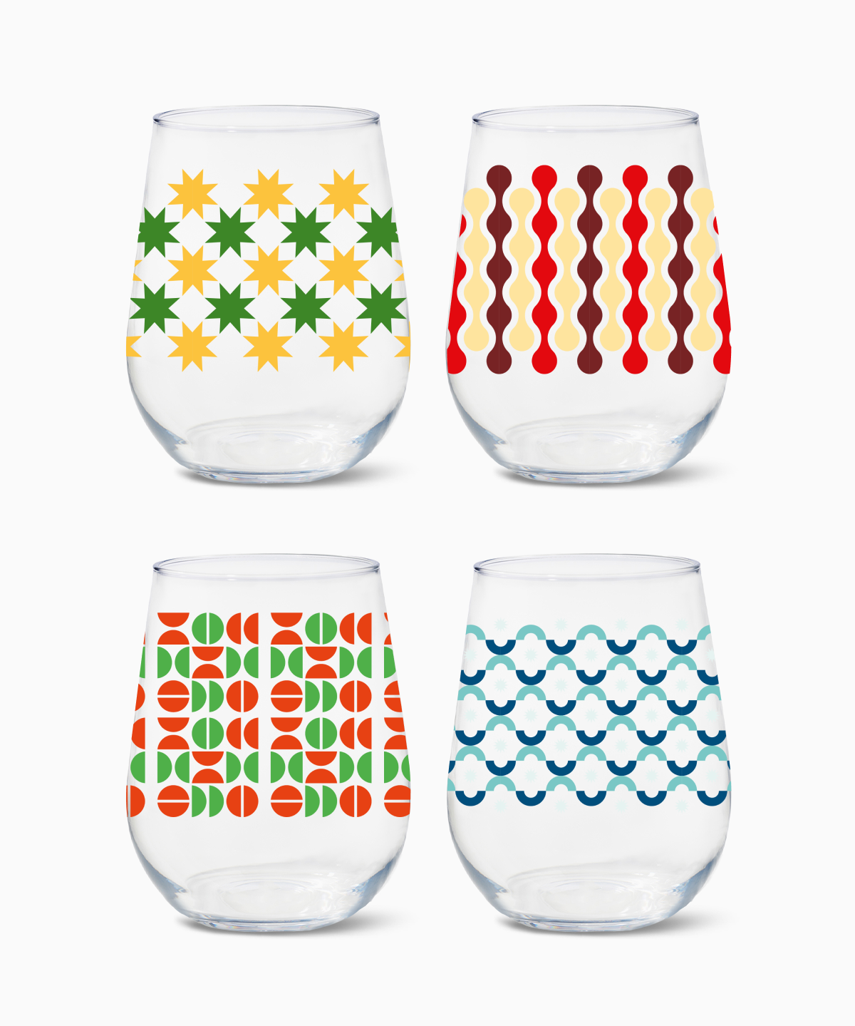 16ozStemlessWineAbstractChristmasPattern.png