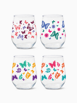 Butterfly Haven - 16oz Stemless Wine Tritan™ Glasses