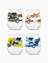 Camo - 16oz Stemless Wine Tritan™ Glasses