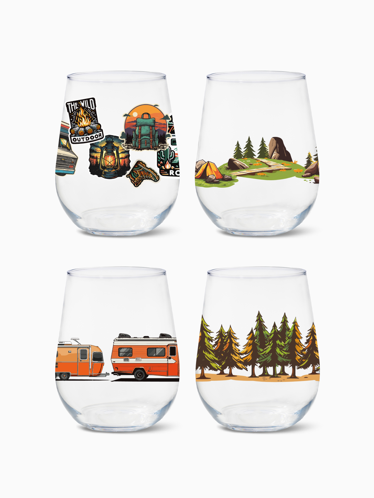 Camp - 16oz Stemless Wine Tritan™ Glasses