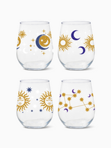 Celestial Sky - 16oz Stemless Wine Tritan™ Glasses