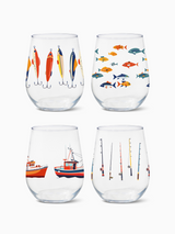 Fisherman's Charm - 16oz Stemless Wine Tritan™ Glasses