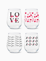 Love Wins - 16oz Stemless Wine Tritan™ Glasses
