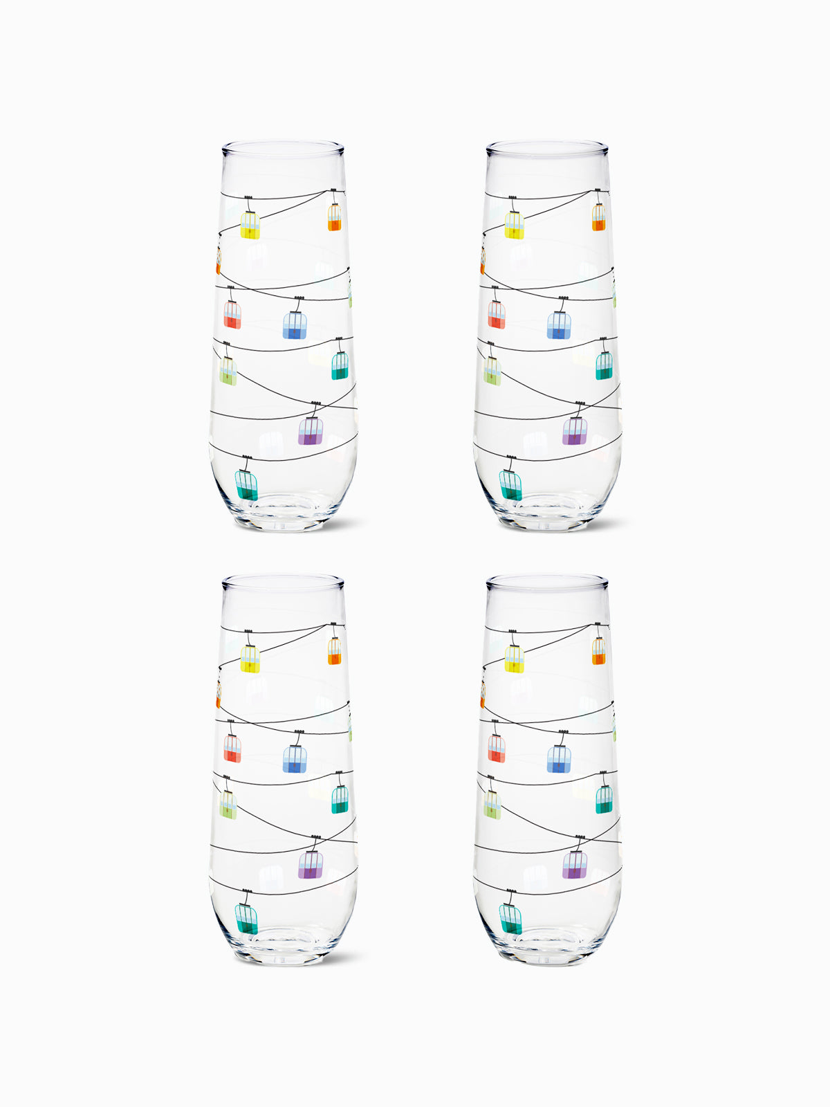 Summit Lift 2.0 - 9oz Stemless Champagne Tritan™ Glasses