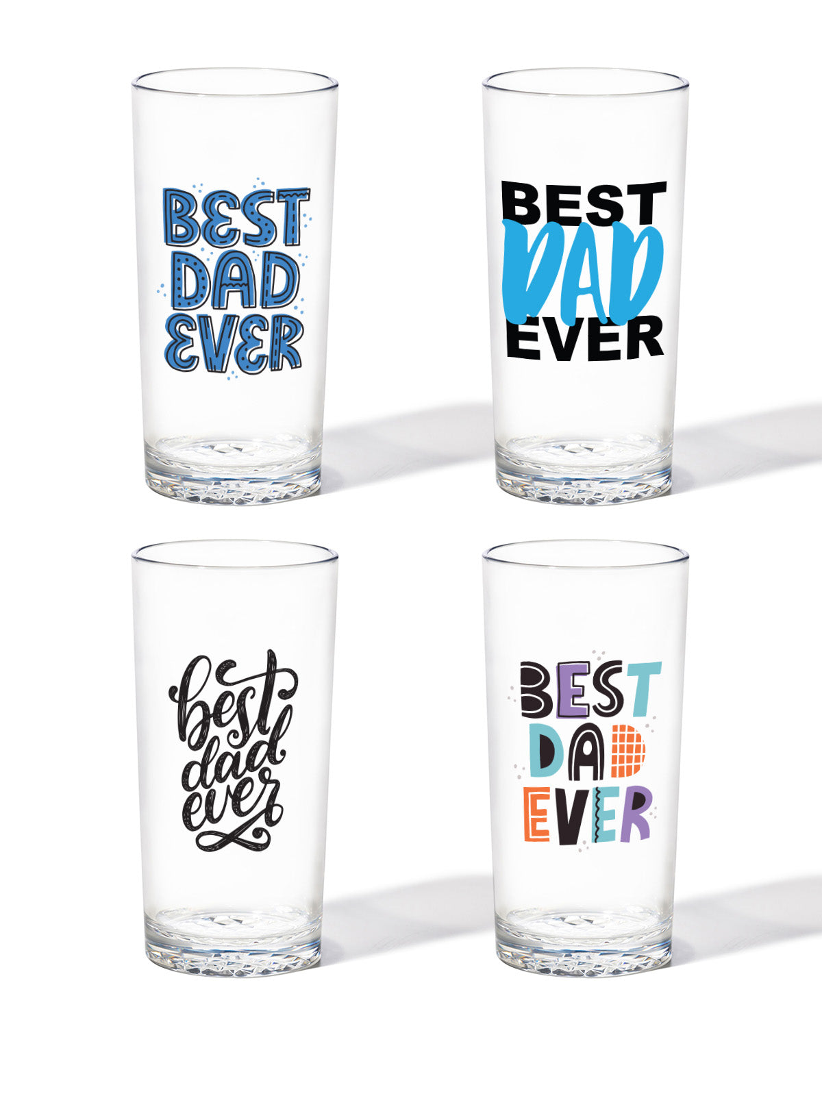Best Dad Ever - 14oz Highball Tritan™ Glasses