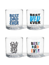 Best Dad Ever - 12oz Old Fashioned Tritan™ Glasses