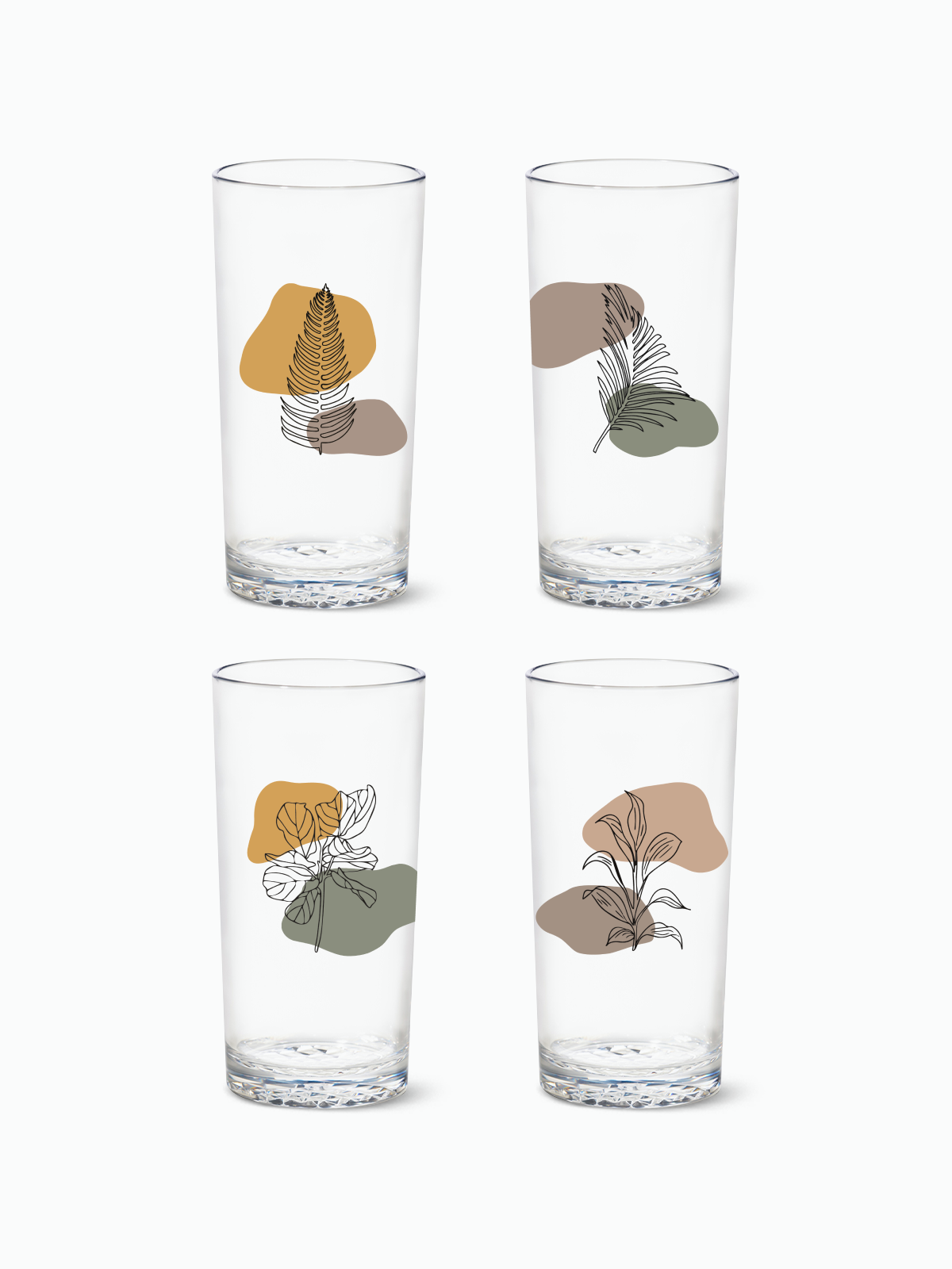 Botanical Linework - 14oz Highball Tritan™ Glasses