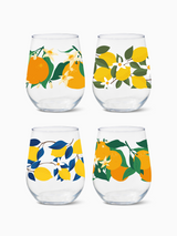 Citrus - 16oz Stemless Wine Tritan™ Glasses