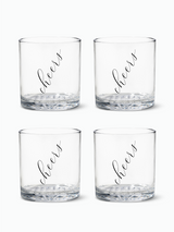 Classic Cheers (Black) - 12oz Old Fashioned Tritan™ Glasses