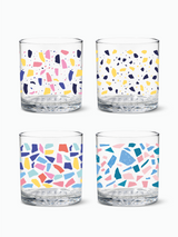 Colorful Terrazzo - 12oz Old Fashioned Tritan™ Glasses