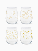 Festive Cheers - 16oz Stemless Wine Tritan™ Glasses