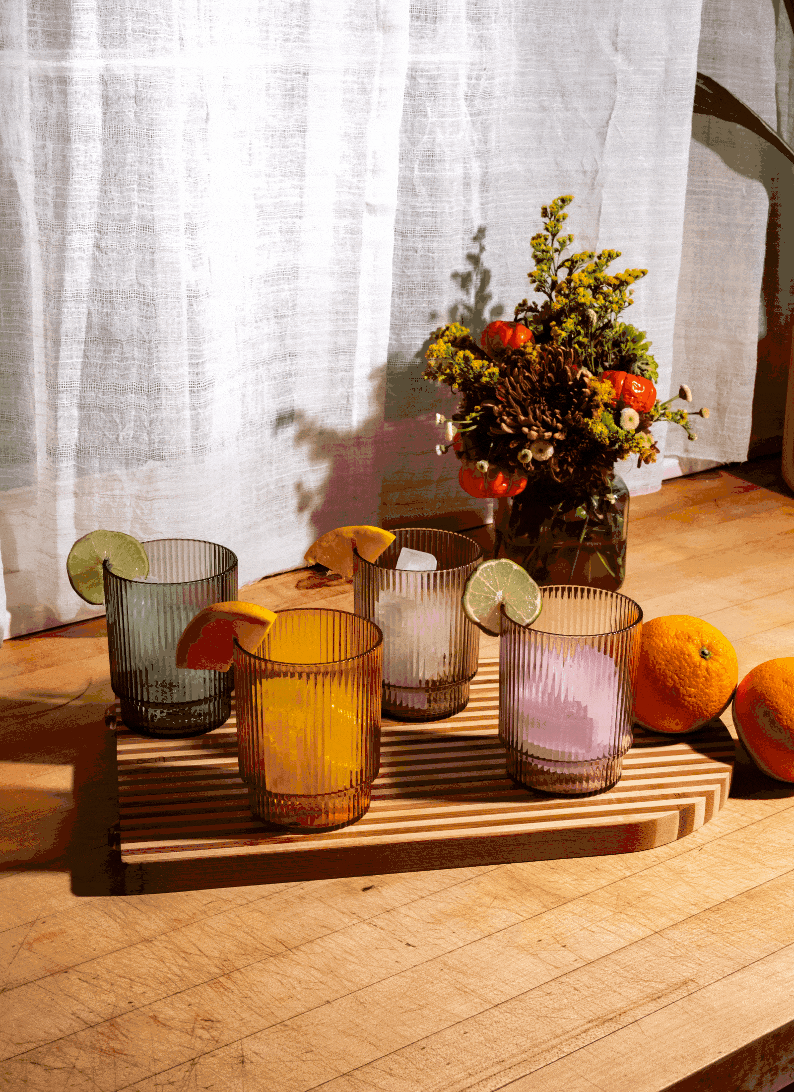 12oz Fluted Tritan™ Tumblers - Mixed Colors