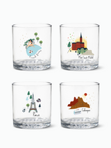 French Holiday - 12oz Old Fashioned Tritan™ Glasses