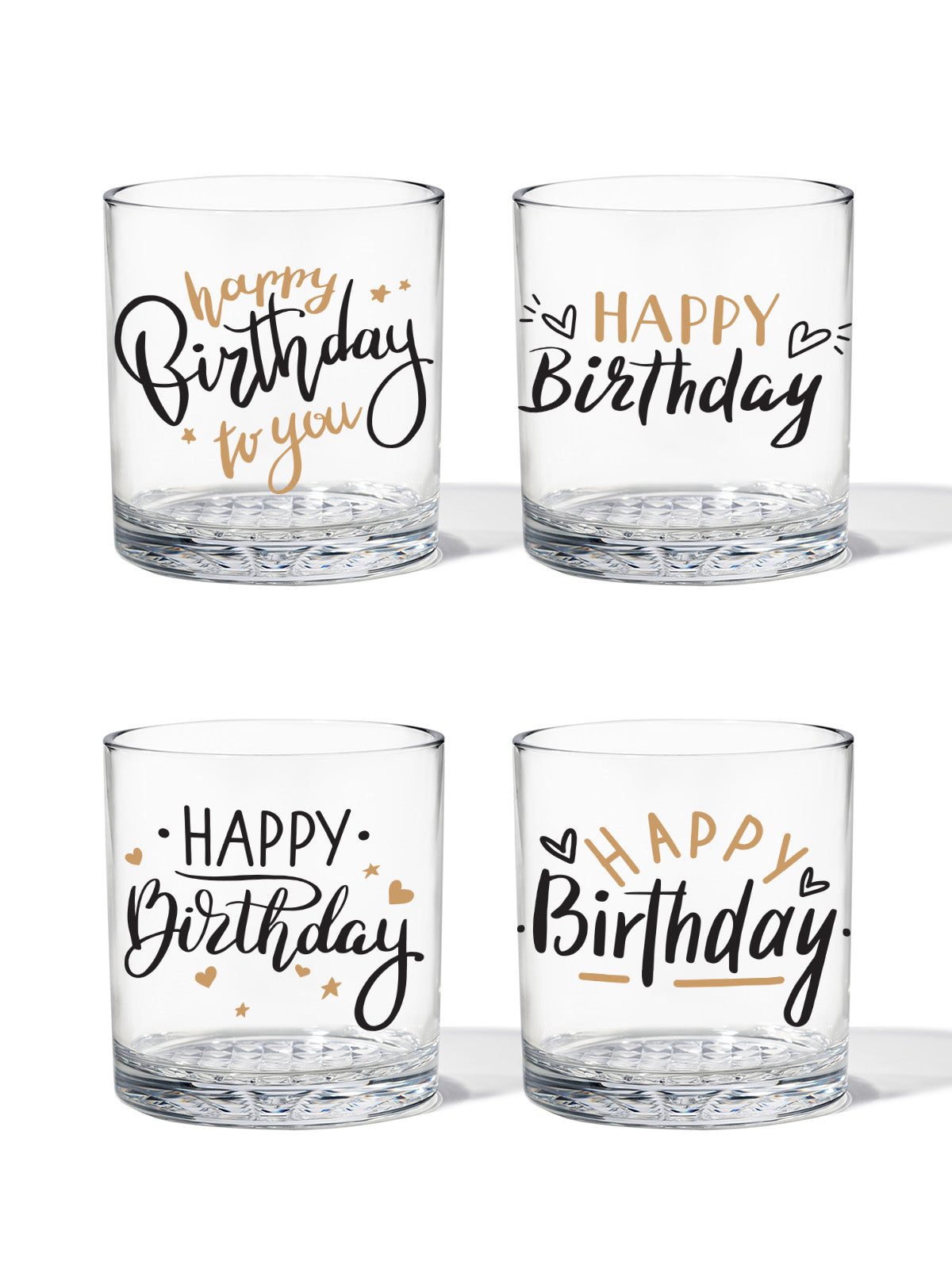 Golden Birthday - 12oz Old Fashioned Tritan™ Glasses