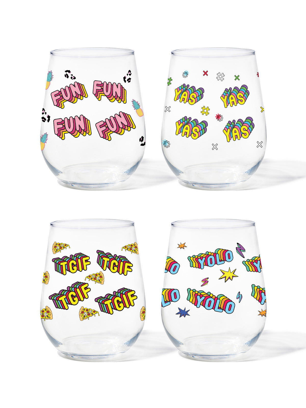 Good Vibe - 16oz Stemless Wine Tritan™ Glasses