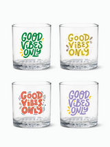 Good Vibes Only - 12oz Old Fashioned Tritan™ Glasses