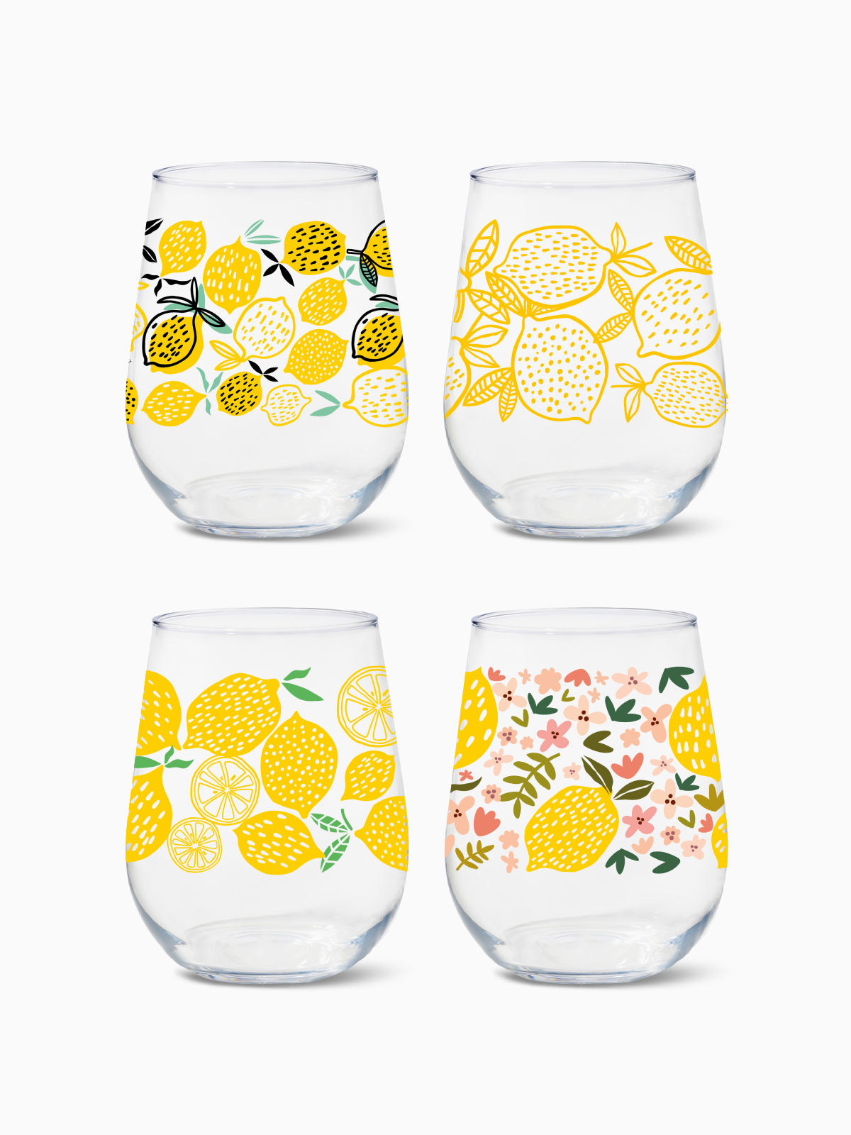 Limoncello - 16oz Stemless Wine Tritan™ Glasses