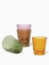 12oz Double Old Fashioned Tritan™ Glasses - Mixed Colors