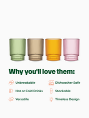 12oz Fluted Tritan™ Tumblers - Mixed Colors