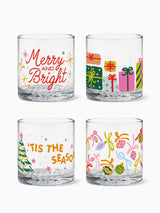 Merry & Bright - 12oz Old Fashioned Tritan™ Glasses