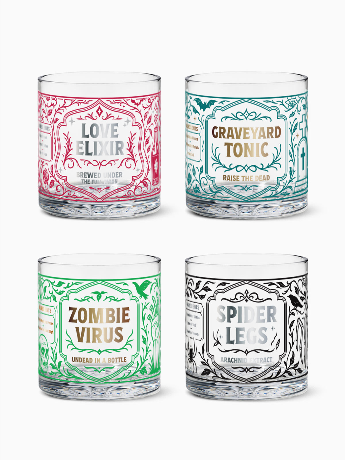 The Witch’s Brew - 12oz Old Fashioned Tritan™ Glasses