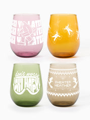 Après Ski Club - 16oz Stemless Wine Tritan™ Glasses - Mixed Colors