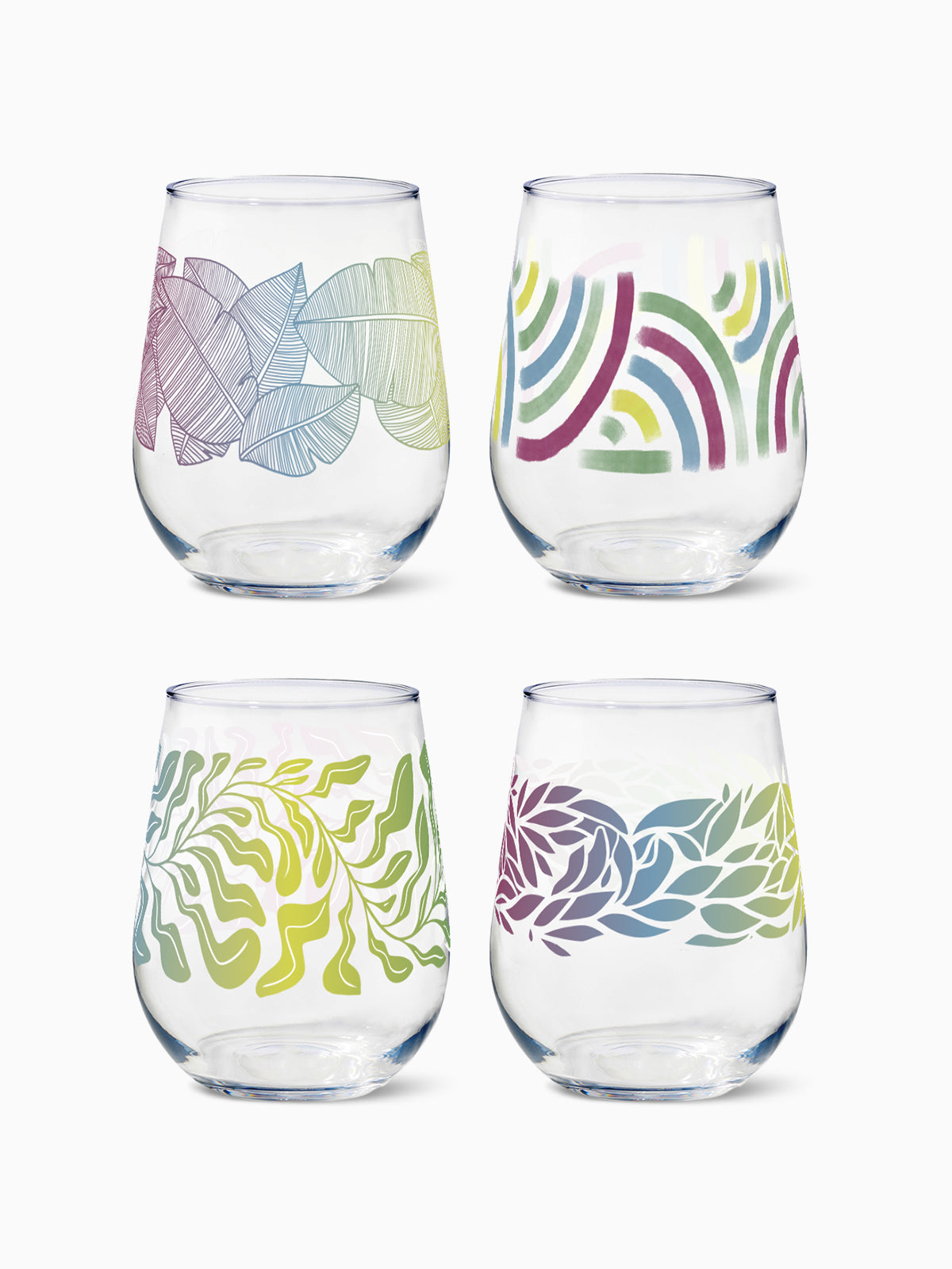 Nature Elements - 16oz Stemless Wine Tritan™ Glasses
