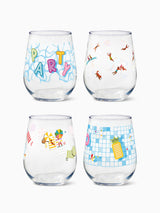 Pool Party - 16oz Stemless Wine Tritan™ Glasses