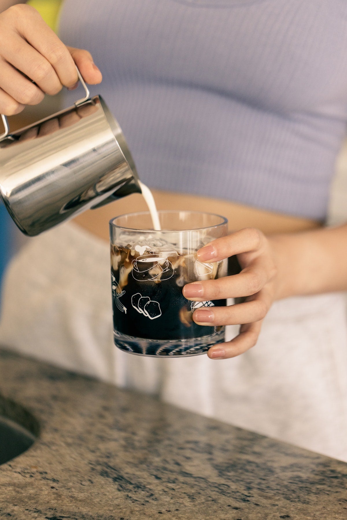 Coffee & Croissants - 12oz Old Fashioned Tritan™ Glasses