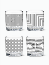 Modern Geometric - 12oz Old Fashioned Tritan™ Glasses